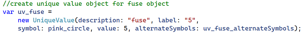 code to set unique value for fuse