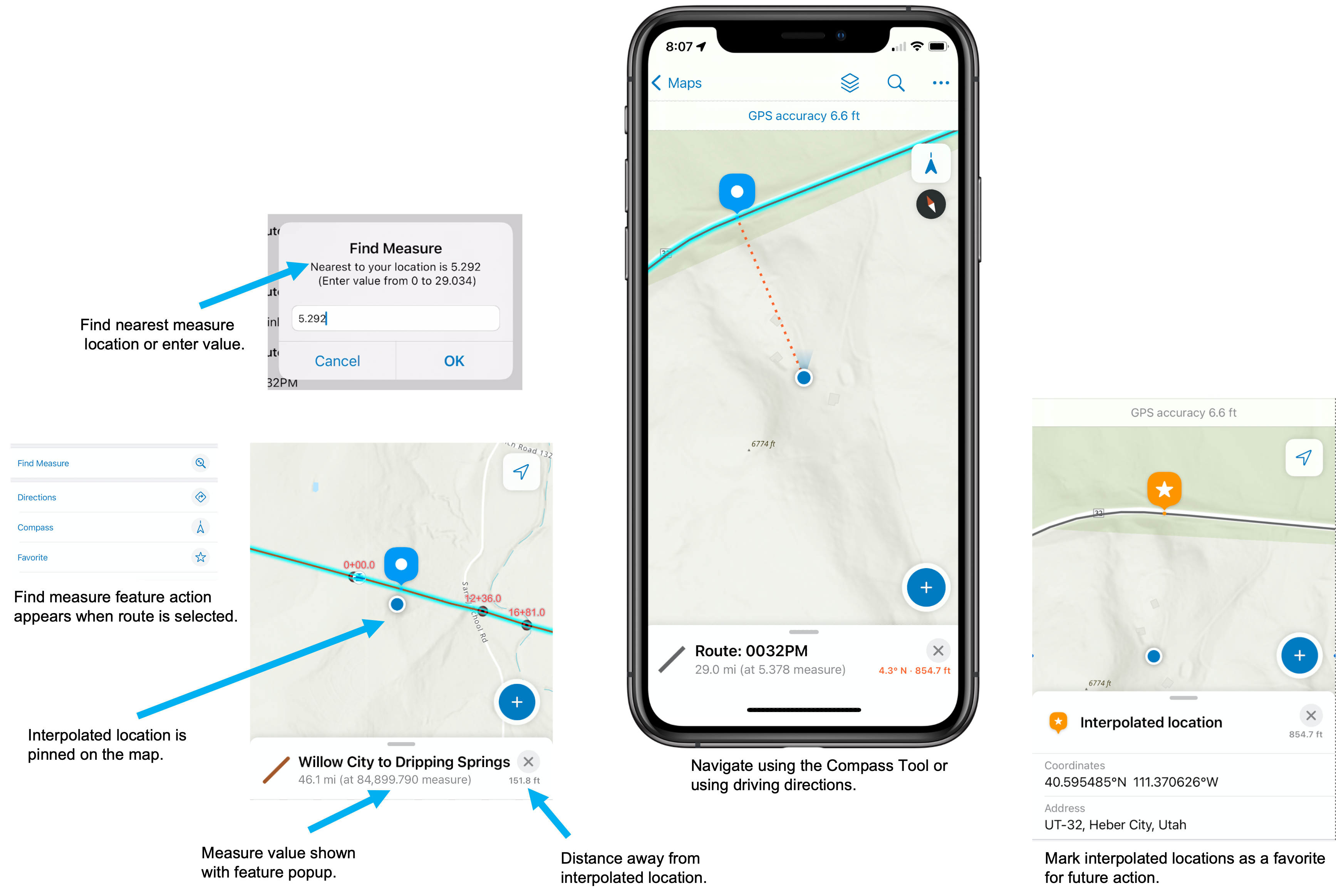 Find Measure Feature Action