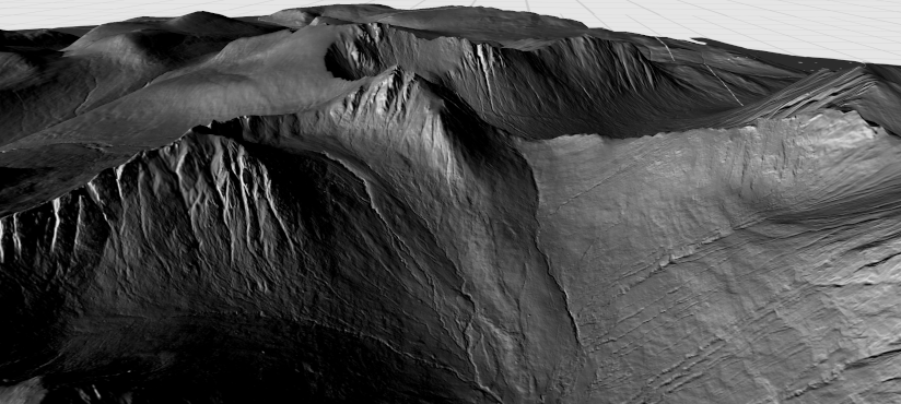 Hillshade renderer applied to raster data of the Isle of Arran, Scotland Hillshade renderer applied to raster data of the Isle of Arran, Scotland