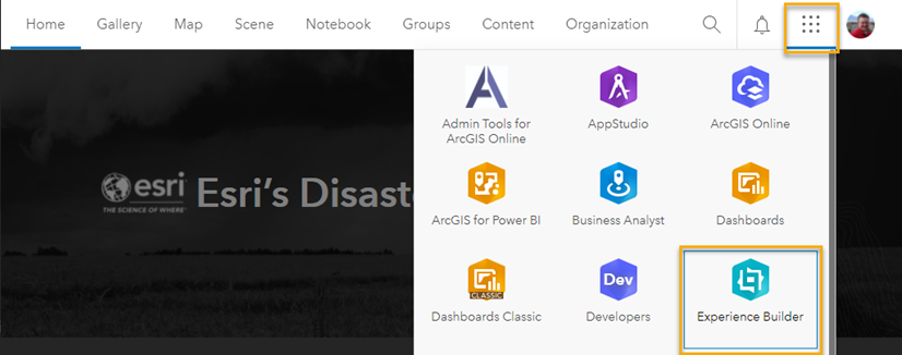Step 1 – Sign in to your ArcGIS account and open Experience Builder.