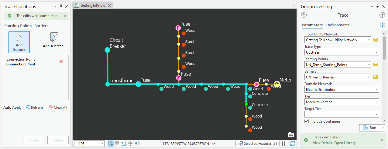 Network Feature Upstream Trace