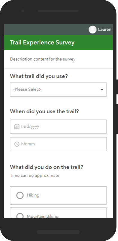Image of the Trail Experience Survey