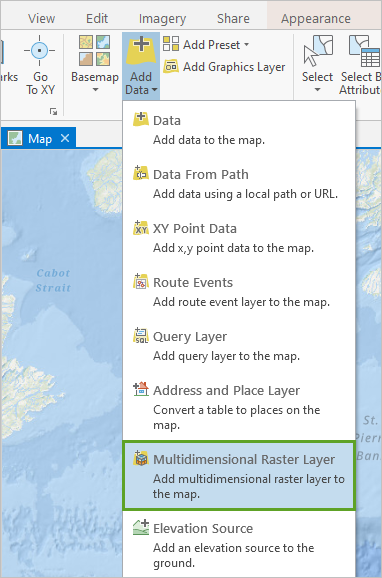 Add mutlidimensional raster layer