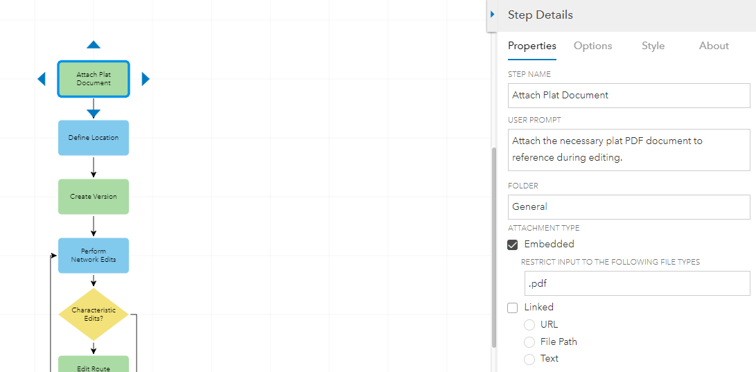 Workflow Manager Route Edits Add Attachment Step Config