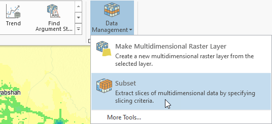 Subset Multidimensional Raster