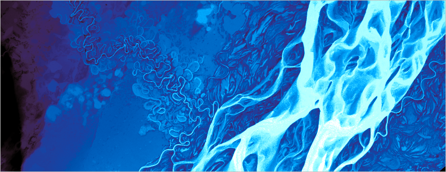 Lena River terrain