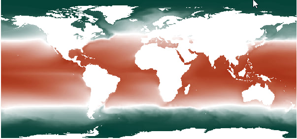 Map of the first component. Map of the first component.