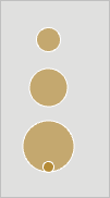 Legend with stacked circles Legend with stacked circles
