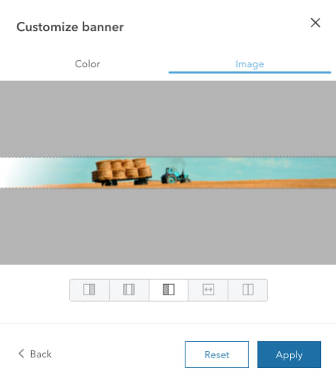 Image illustrating the banner image upload dialog. Image illustrating the banner image upload dialog.