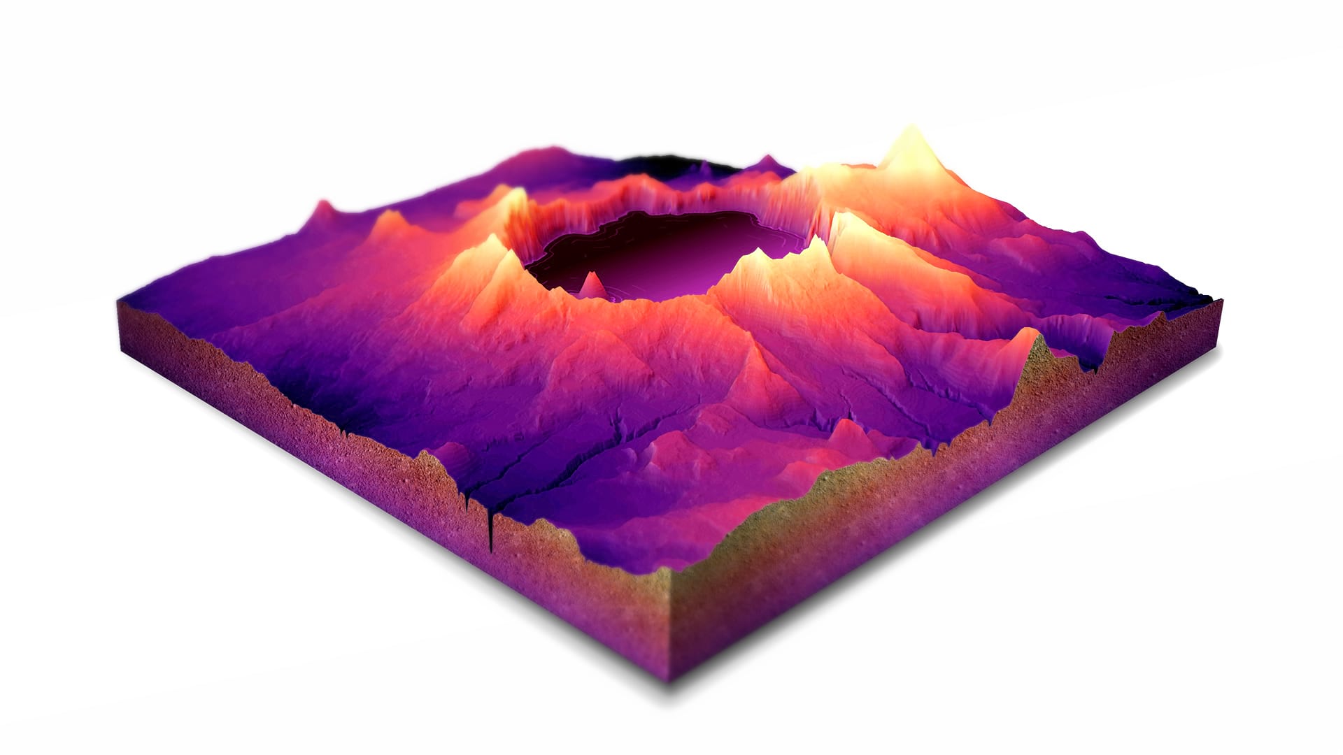 Crate Lake diorama Crate Lake diorama