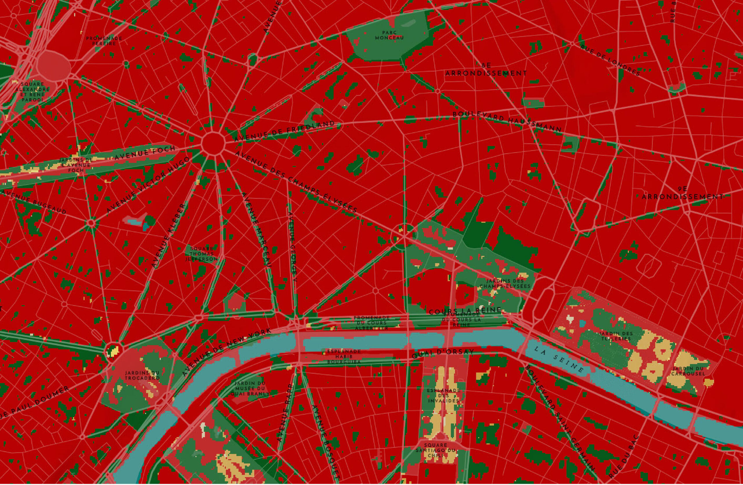 View of Paris at 1:17,000 scale. View of Paris at 1:17,000 scale.