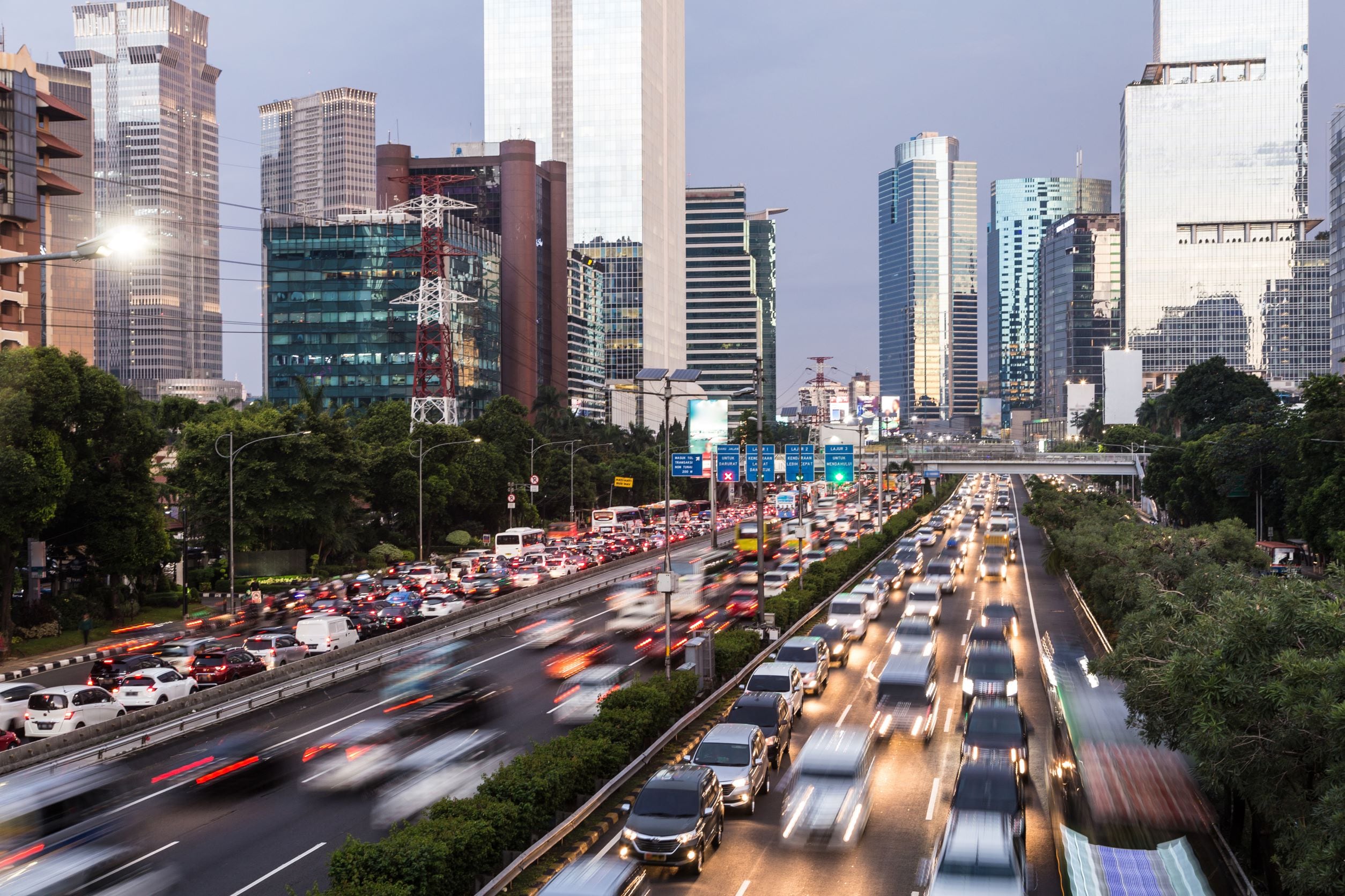 Traffic in Jakarta. Traffic in Jakarta.