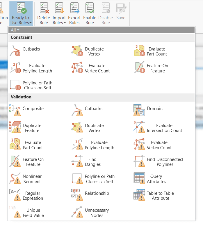 The Ready to Use Rules gallery containing checks that simplify and automate data quality control The Ready to Use Rules gallery containing checks that simplify and automate data quality control