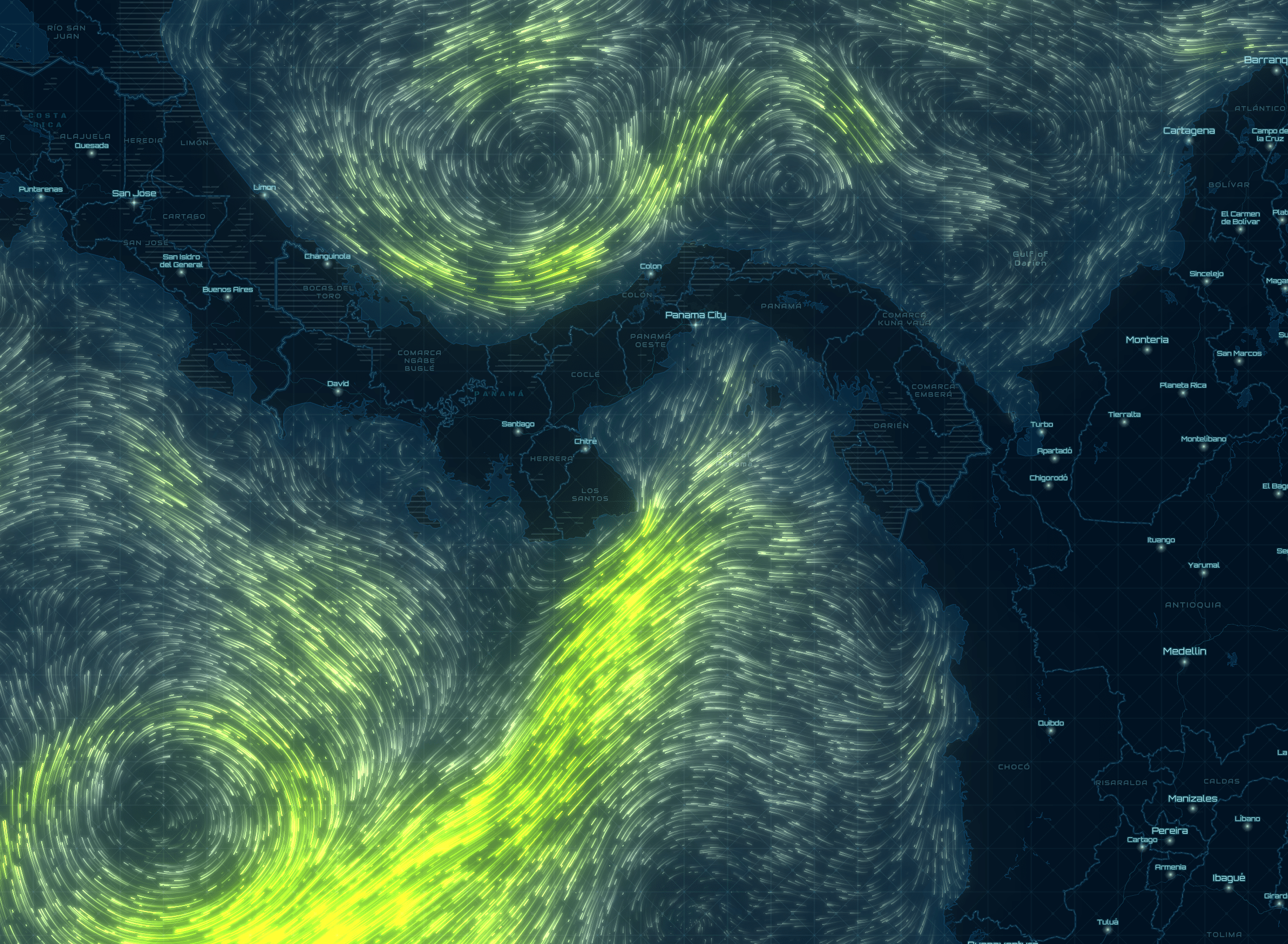 complex ocean currents