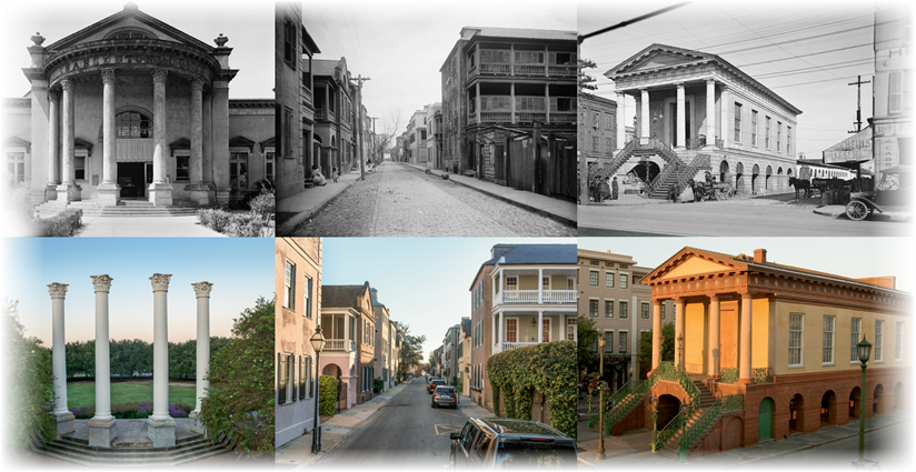 Then and Now comparison of Charleston, SC Then and Now comparison of Charleston, SC
