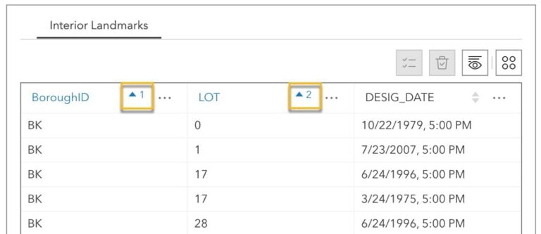 Sort a table with multiple fields