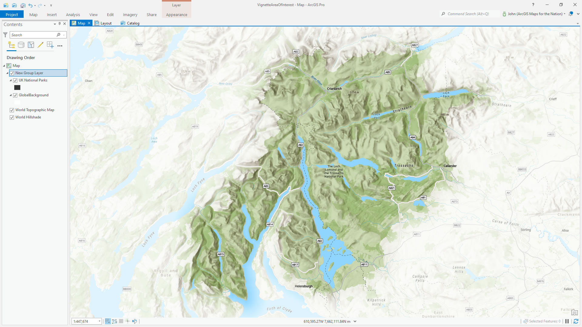 Vignette effect in ArcGIS Pro Vignette effect in ArcGIS Pro