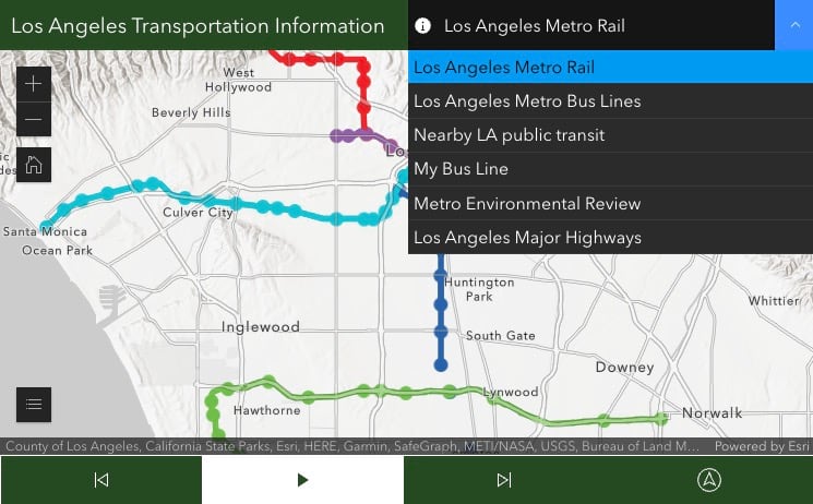 Portfolio example in mobile landscape view