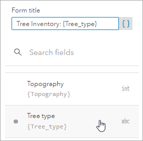 Add field value to form title