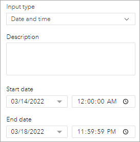Date range Date range