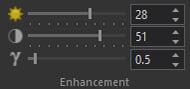 enhancement controls for imagery layers