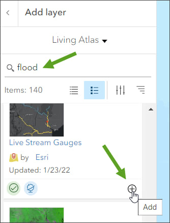 Add from Living Atlas