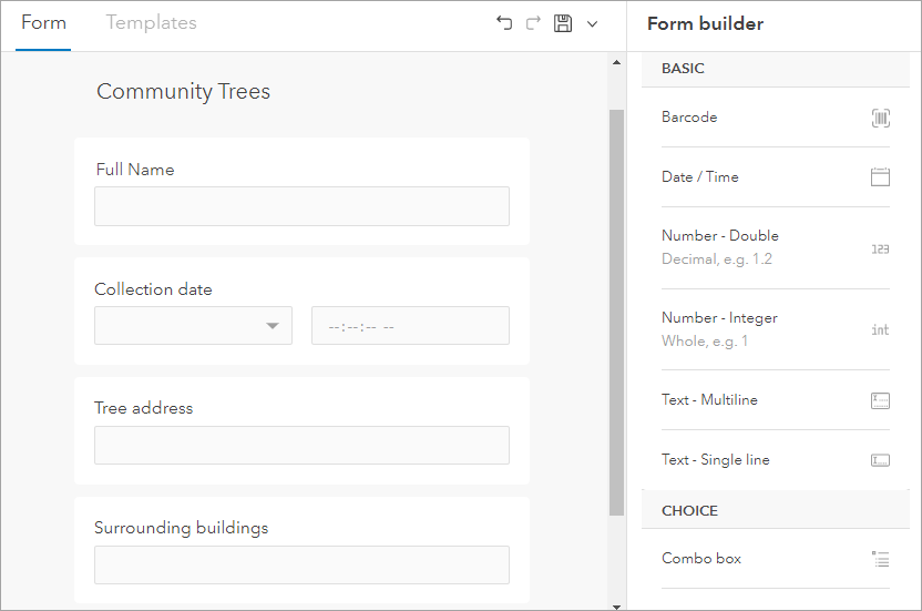 Form with basic elements Form with basic elements