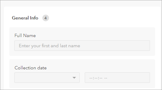 Group containing form elements