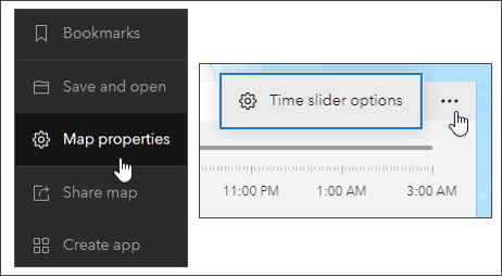 Time slider options