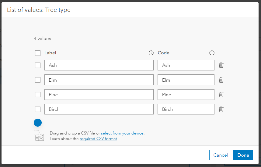 Add values one by one