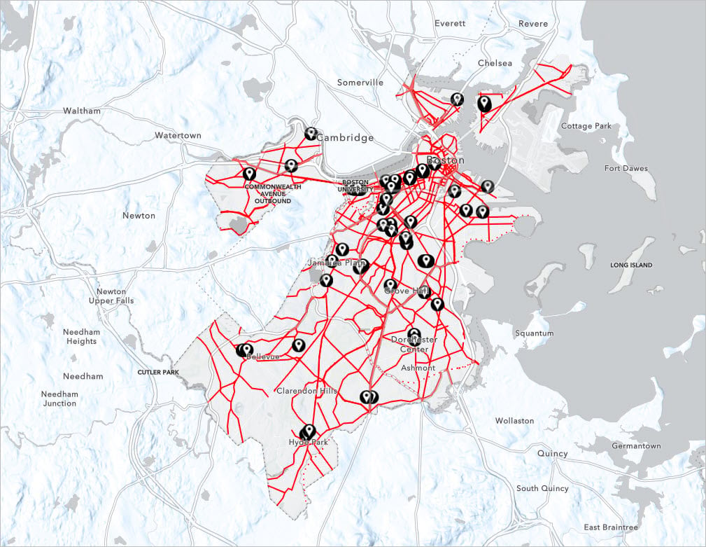 Web map layers