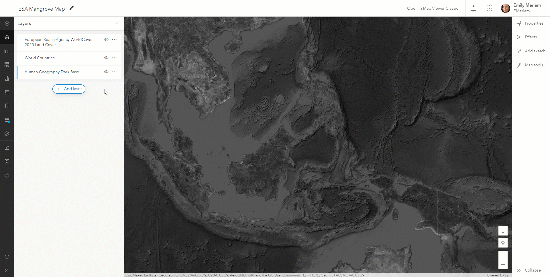 Animated gif showing how the second part of the basemap is set up.