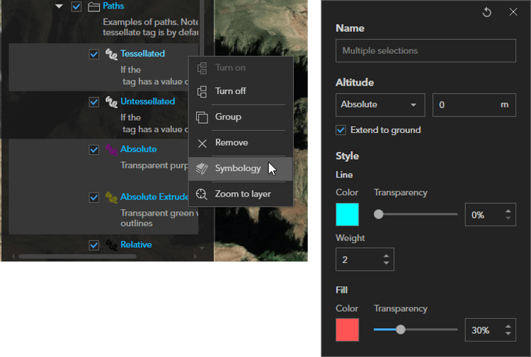 ArcGIS Earth multiselection and batch editing ArcGIS Earth multiselection and batch editing