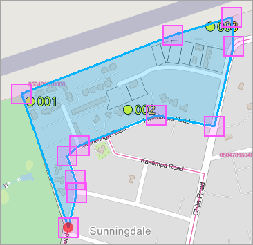 Screenshot of survey that shows EA polygon on a map Screenshot of survey that shows EA polygon on a map