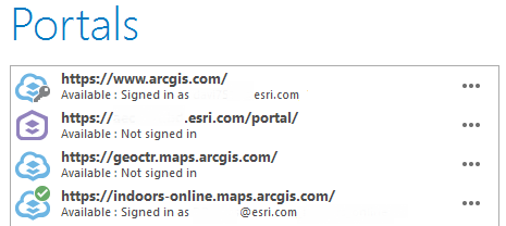 ArcGIS Pro can connect to multiple portals, including ArcGIS Enterprise. ArcGIS Pro can connect to multiple portals, including ArcGIS Enterprise.