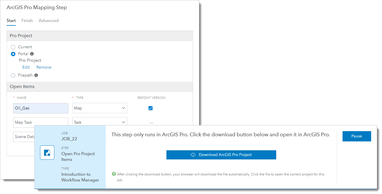 Open Pro Project updates to the job and the configuration Open Pro Project updates to the job and the configuration