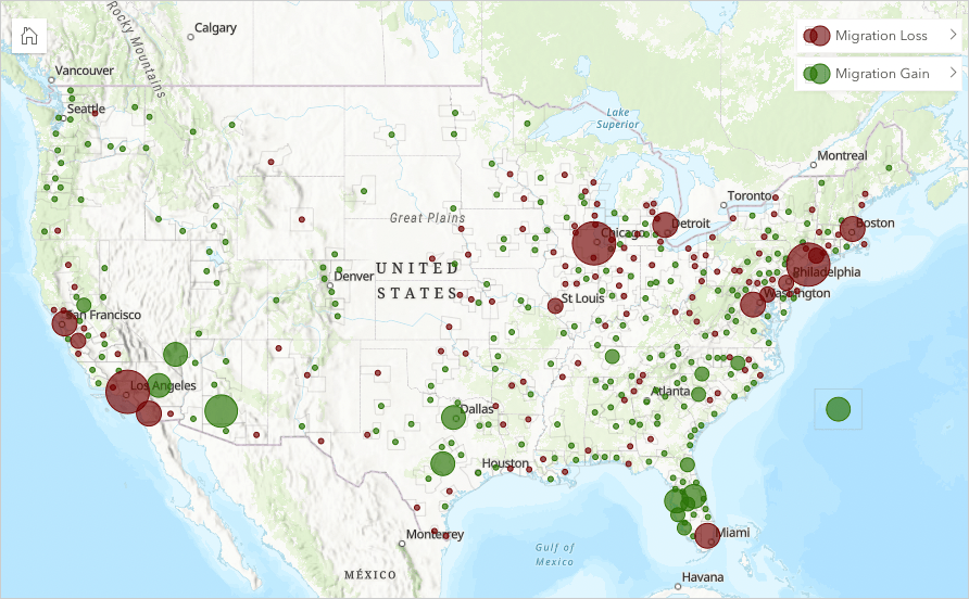 Map of Net Migration