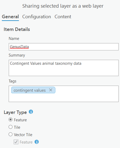 Publish as web layer