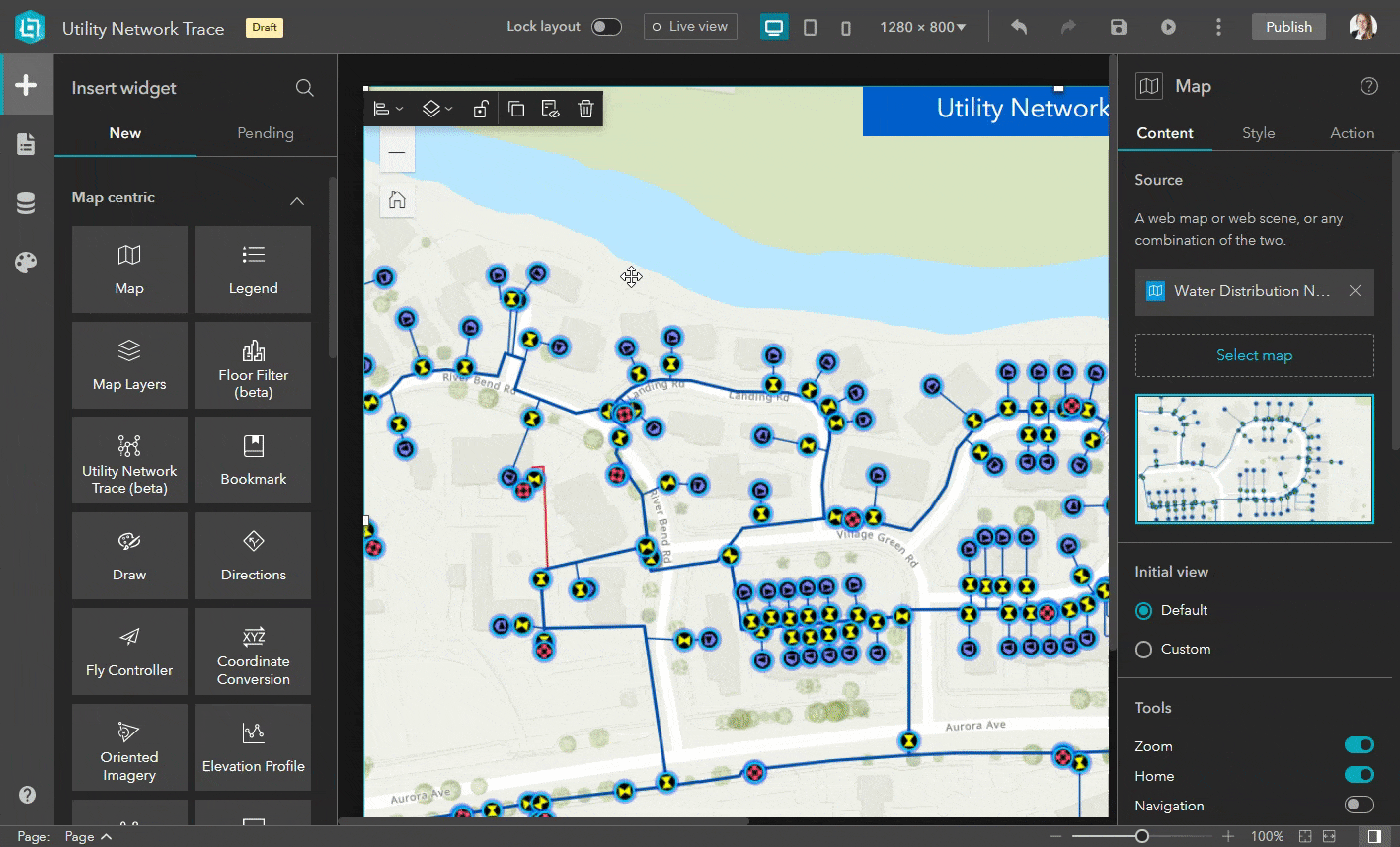 Add the Branch Version Management widget