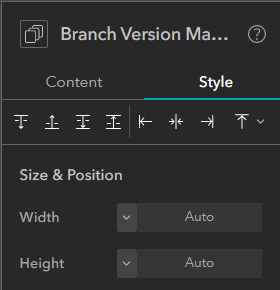 Under Size & Position, change the Width and the Height to “Auto”.