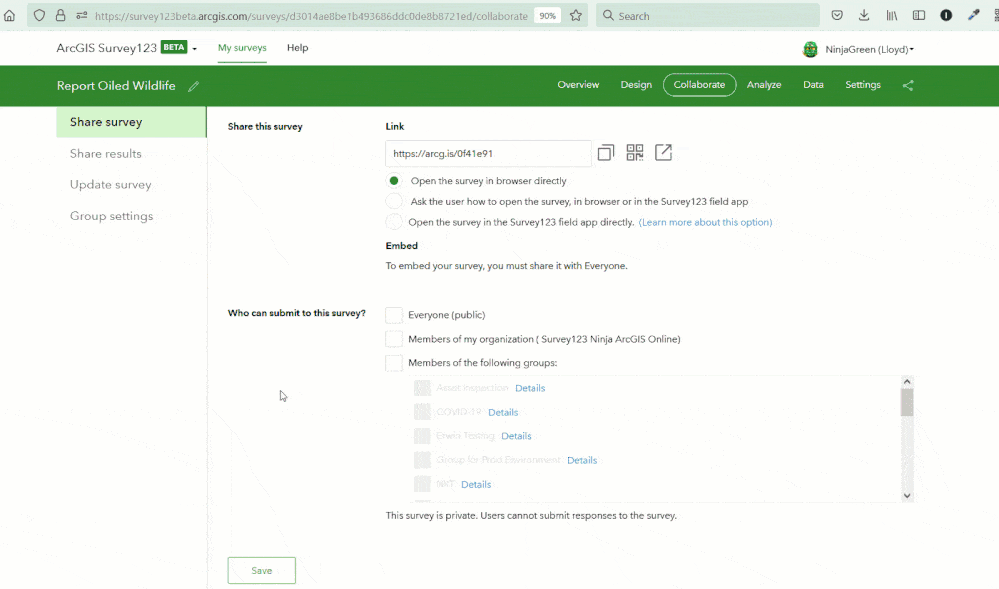 Survey123 now supports OpenGraph