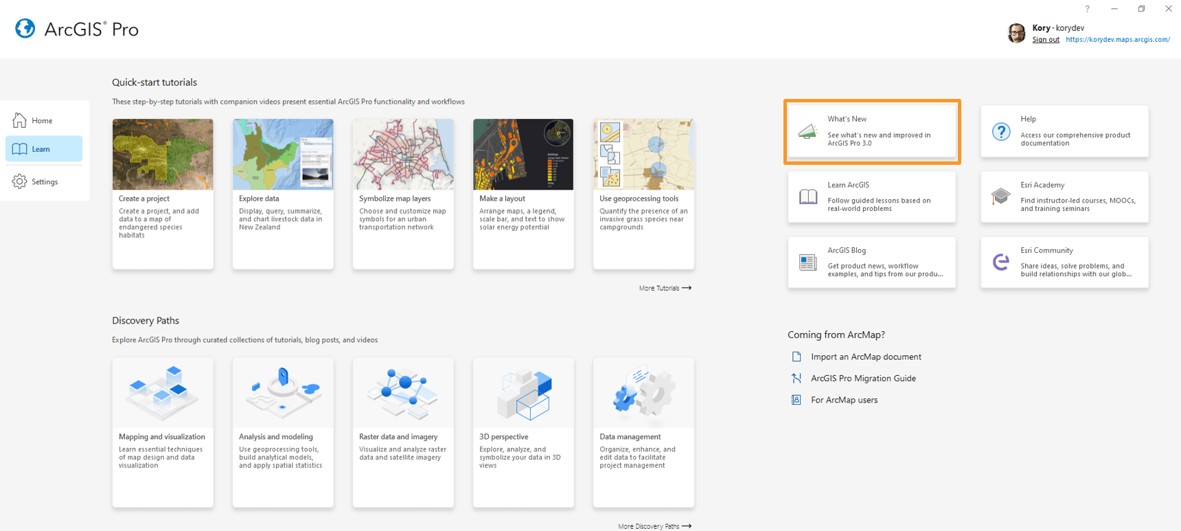 ArcGIS Pro 3.0 dedicated learn page ArcGIS Pro 3.0 dedicated learn page
