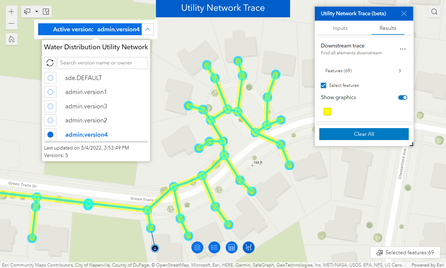 Run traces on a branch version