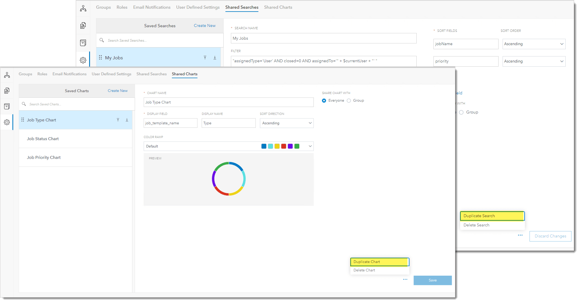 Duplicate Shared Searches Duplicate Shared Searches