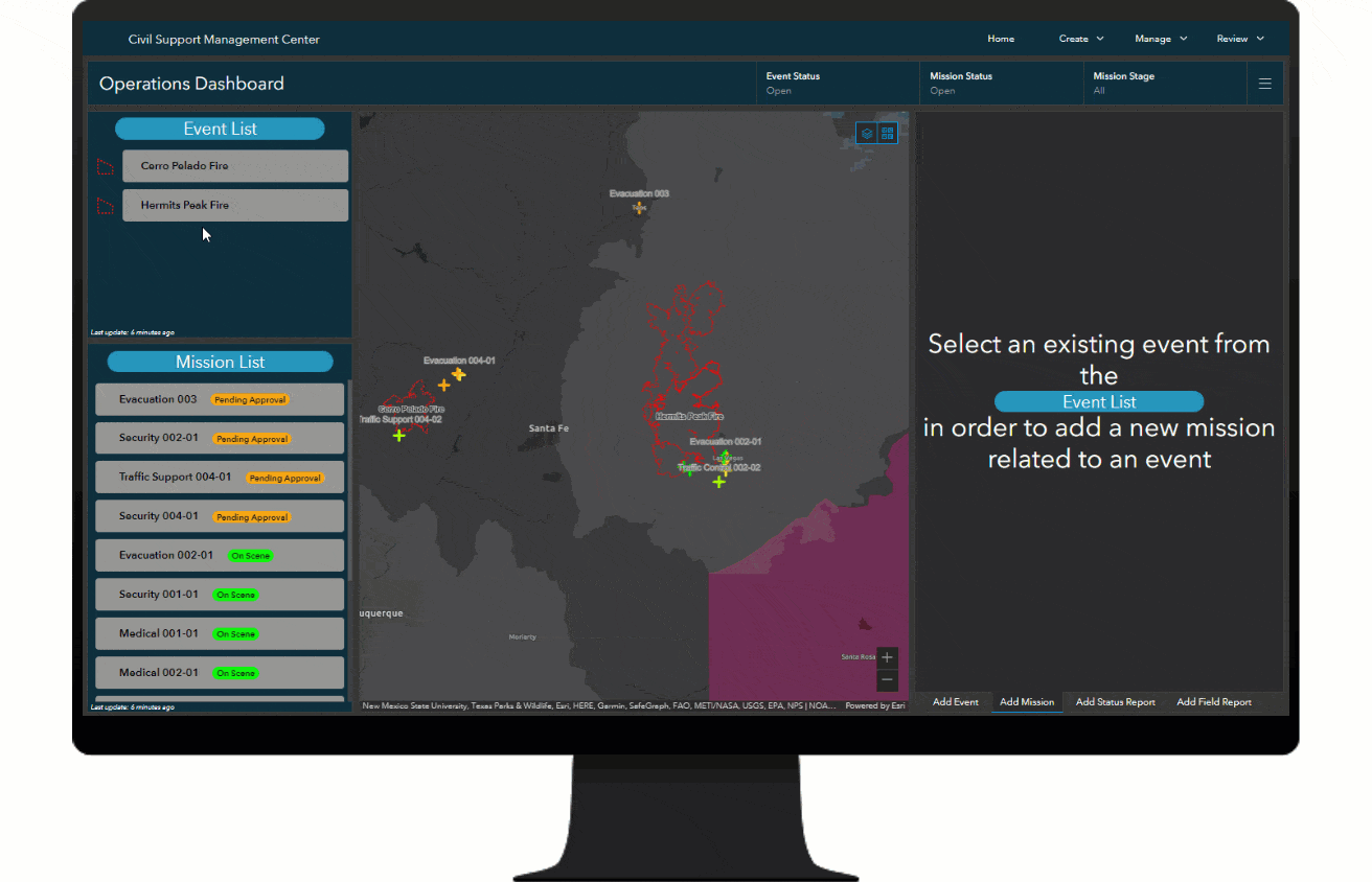 Civil Support Operations Dashboard Civil Support Operations Dashboard