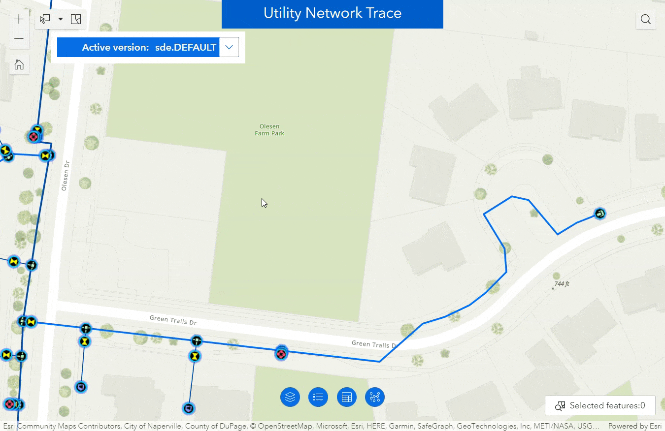 Run traces on a branch version