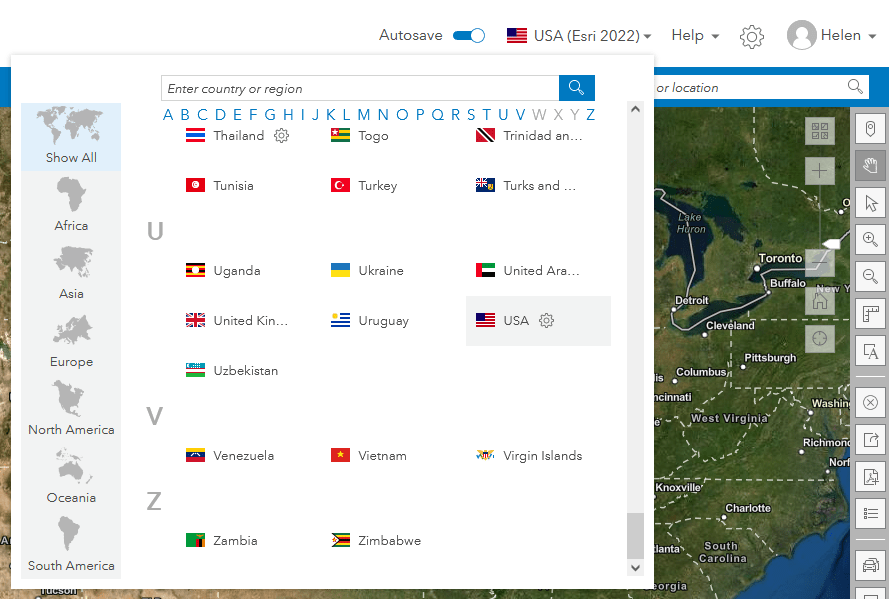 A new data switcher has been added for the USA under the country picker tool. A new data switcher has been added for the USA under the country picker tool.