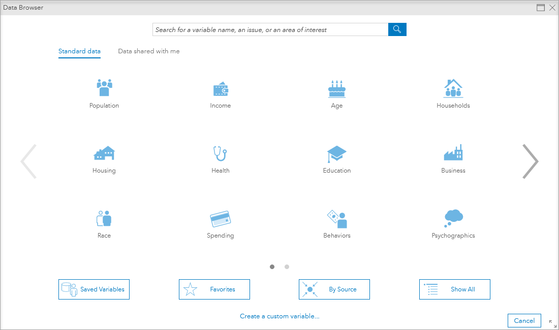 The Demographics data browser and new Psychographics data collection