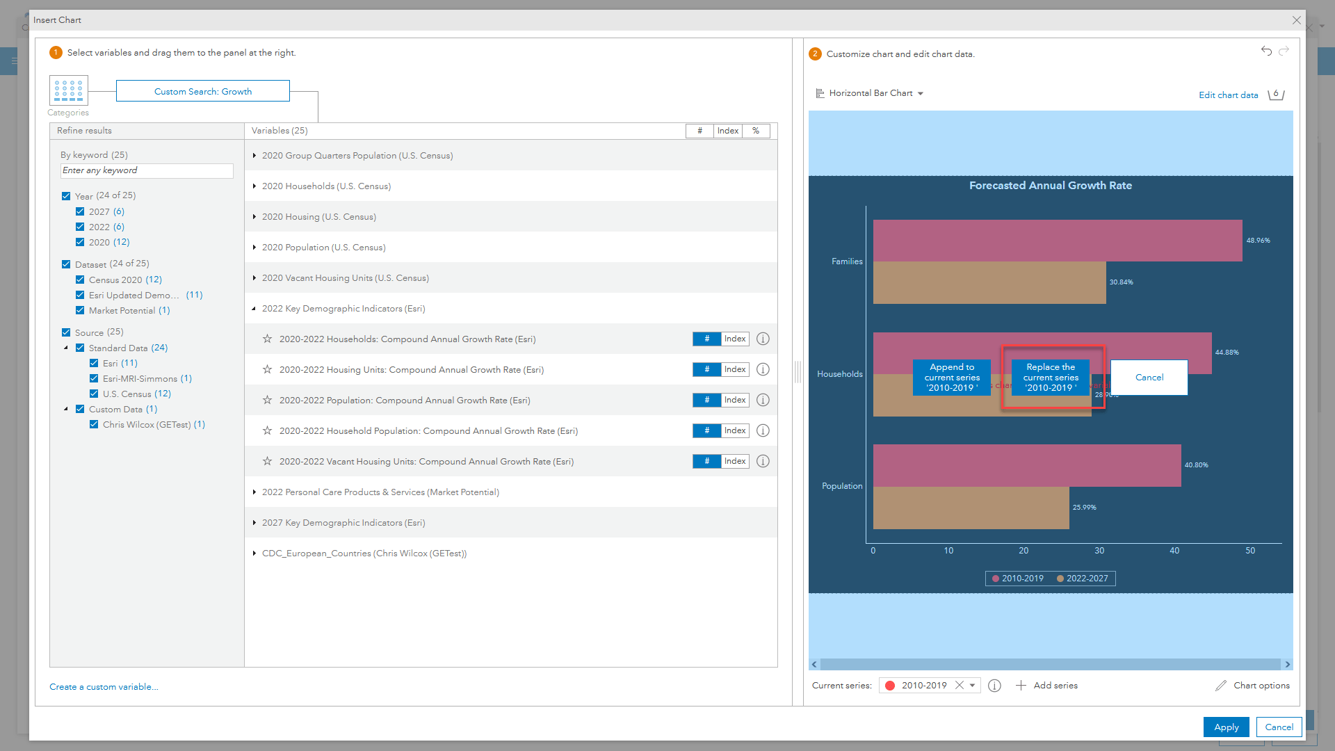 Missing attributes can be substituted with new replacement variables.