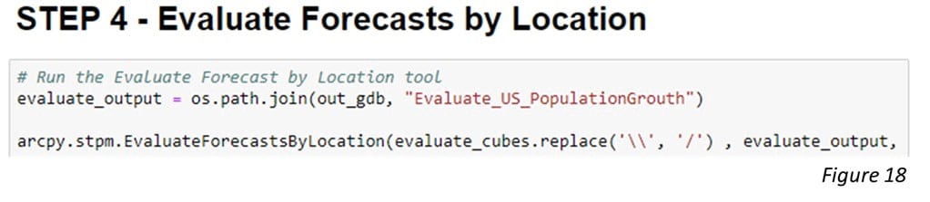 evaluate forecast by locations